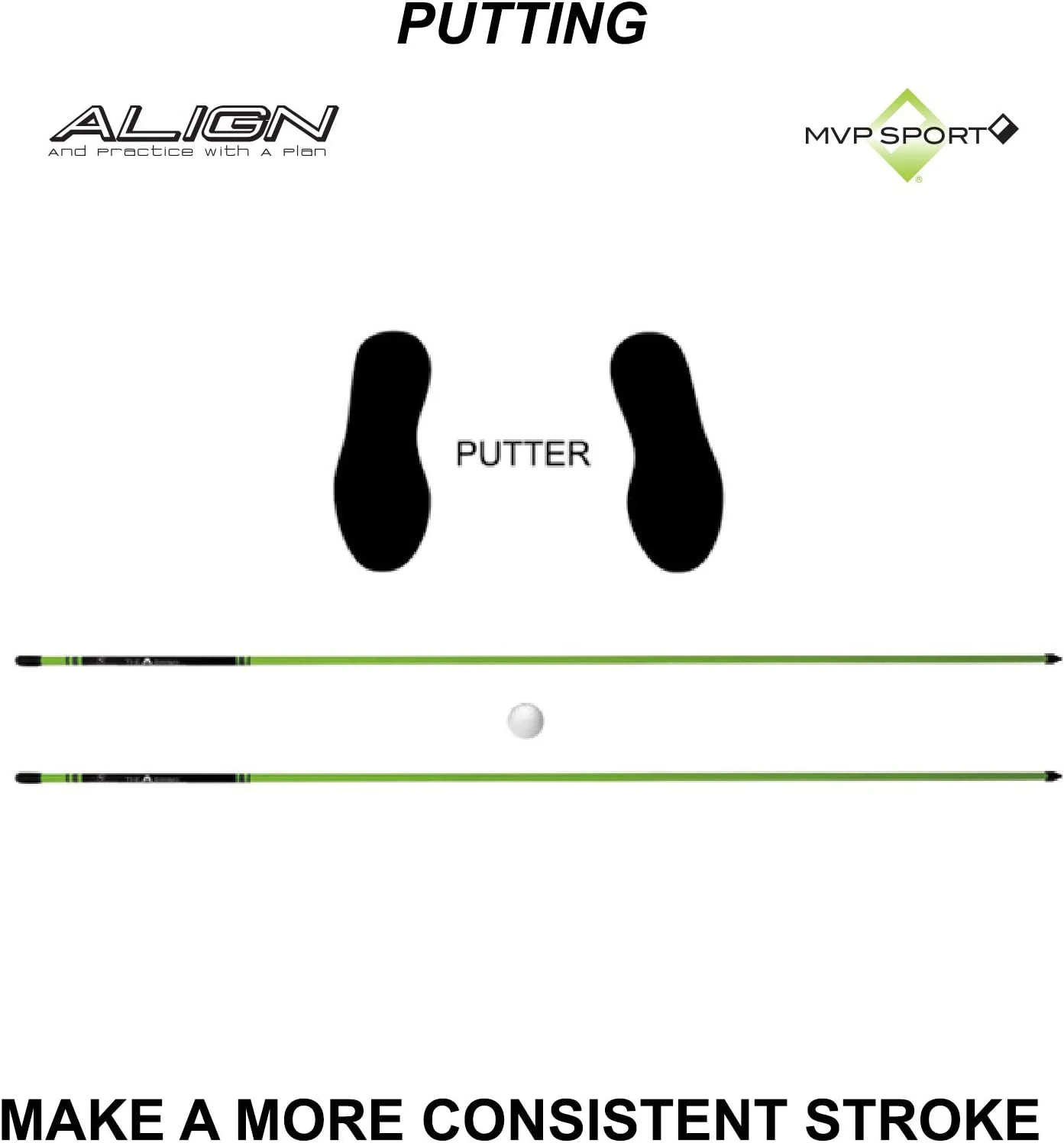 MVP Sport Golf Alignment Sticks 2-Pack - Image 12