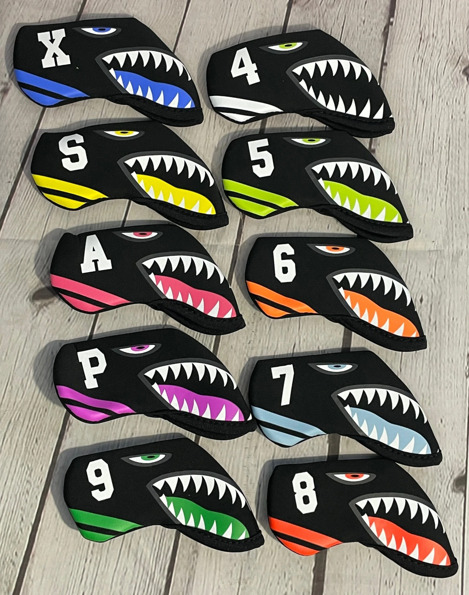 Shark Bite Neoprene Iron Head Covers Set - Image 3