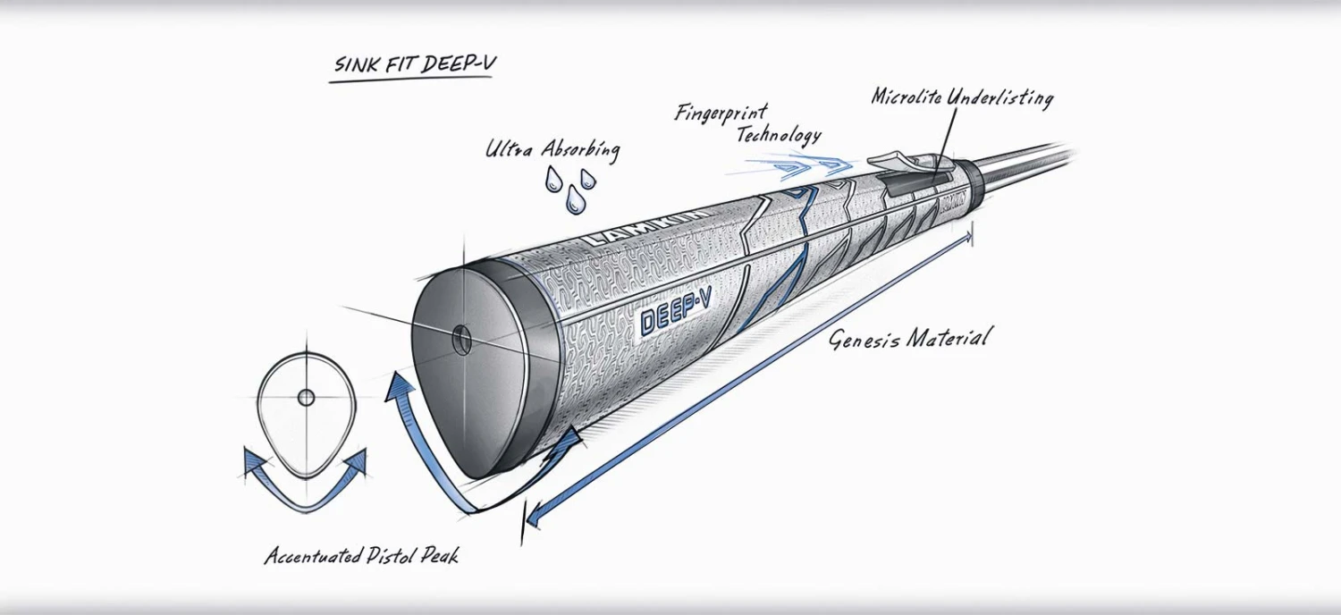 Lamkin SinkFit Deep-V Putter Grip - Image 7