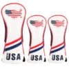 Volf Golf Red White Blue Leather USA Headcovers